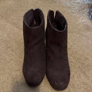 Sugar Dark Brown Ankle Booties